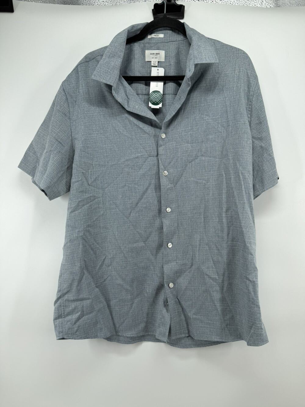 Julian & Mark Men's Blue XL Soft Touch Short Sleeve Shirt NWT